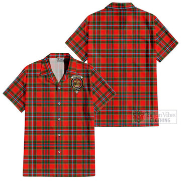 Drummond of Perth Tartan Cotton Hawaiian Shirt with Family Crest