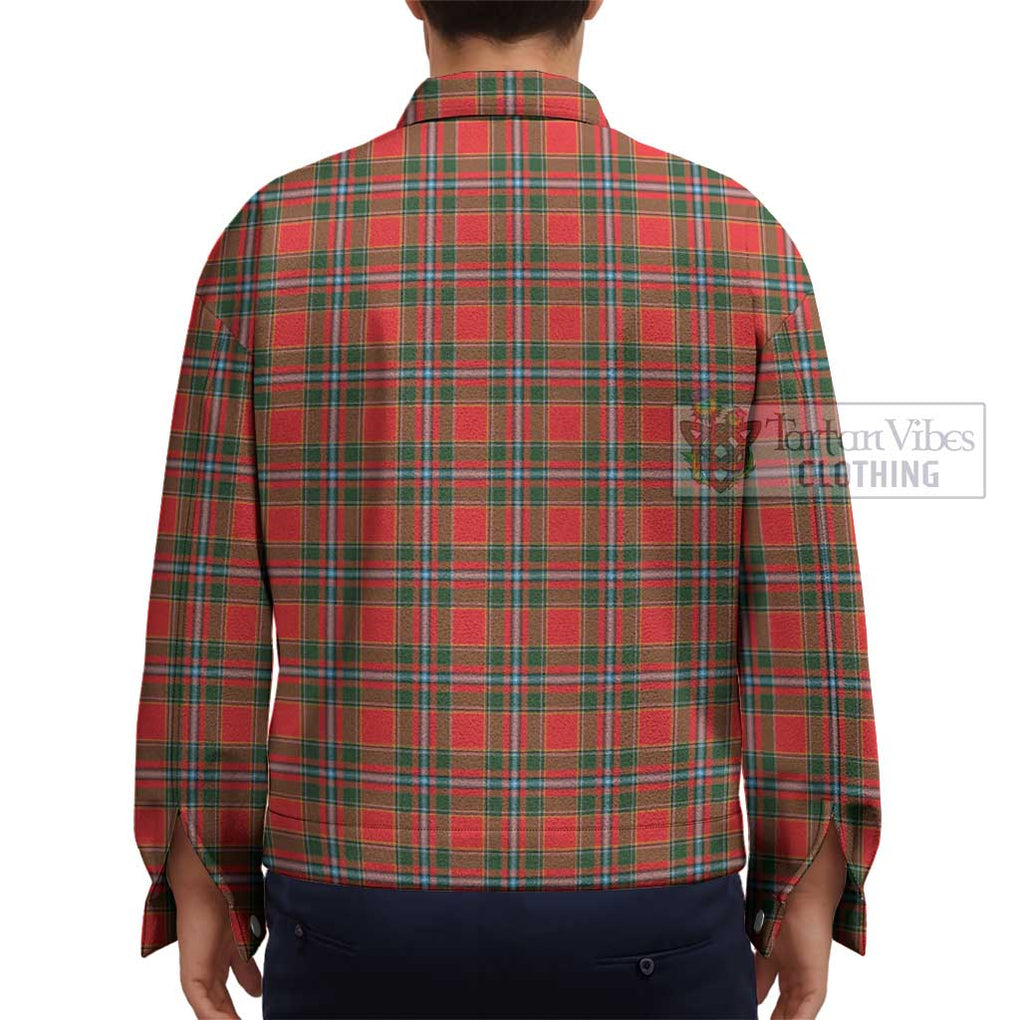 Drummond of Perth Tartan Unisex Lapel Cotton Jacket - Tartan Vibes Clothing