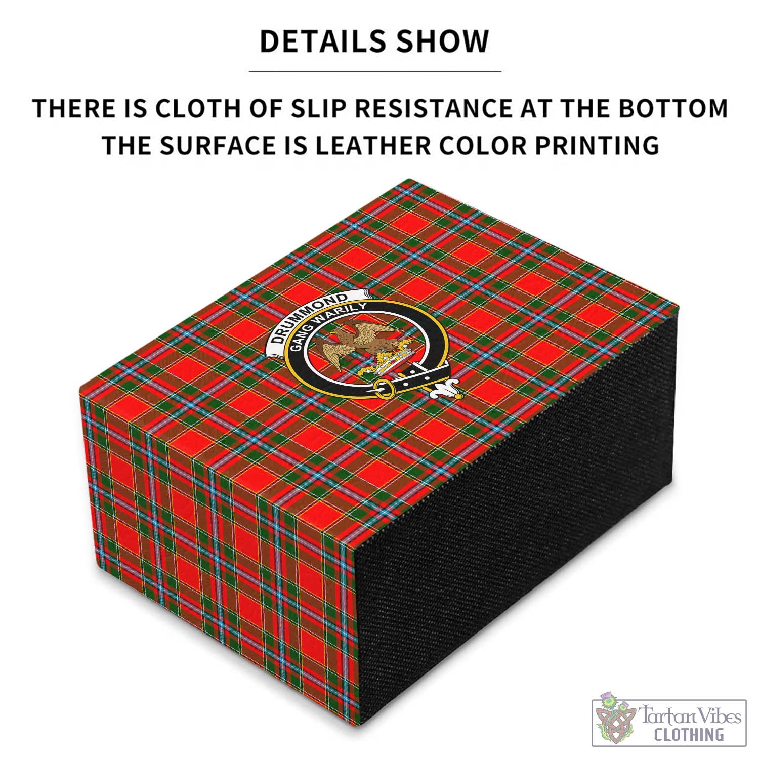 Tartan Vibes Clothing Drummond of Perth Tartan Pen Holder with Family Crest