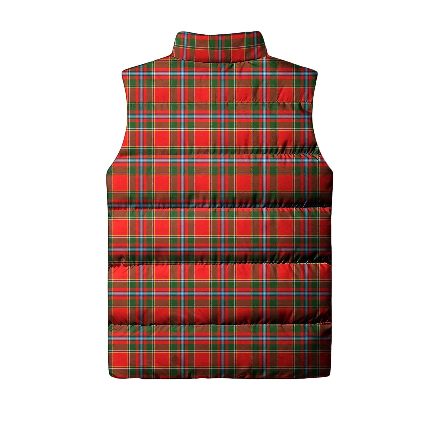 Drummond of Perth Tartan Sleeveless Puffer Jacket with Family Crest - Tartanvibesclothing