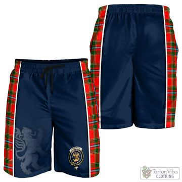 Drummond of Perth Tartan Men's Shorts with Family Crest and Lion Rampant Vibes Sport Style