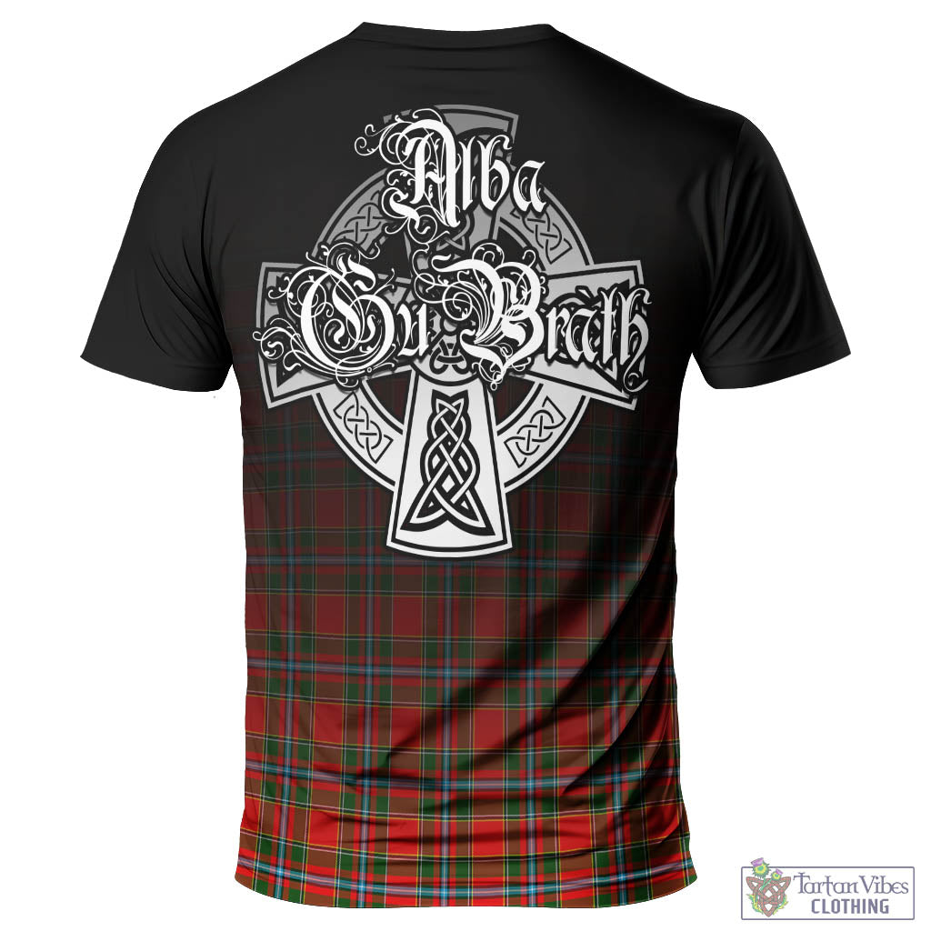 Tartan Vibes Clothing Drummond of Perth Tartan T-Shirt Featuring Alba Gu Brath Family Crest Celtic Inspired