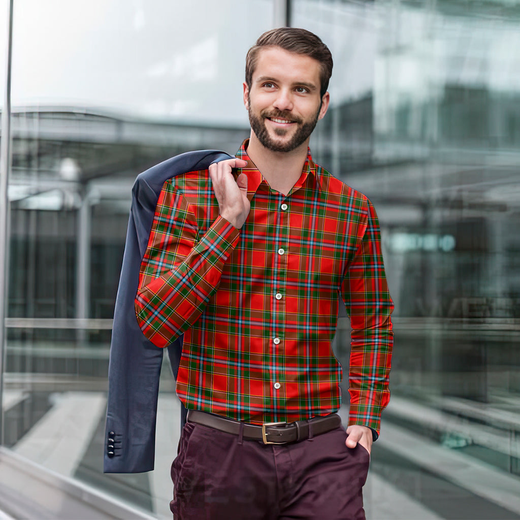 drummond-of-perth-tartan-long-sleeve-button-up-shirt