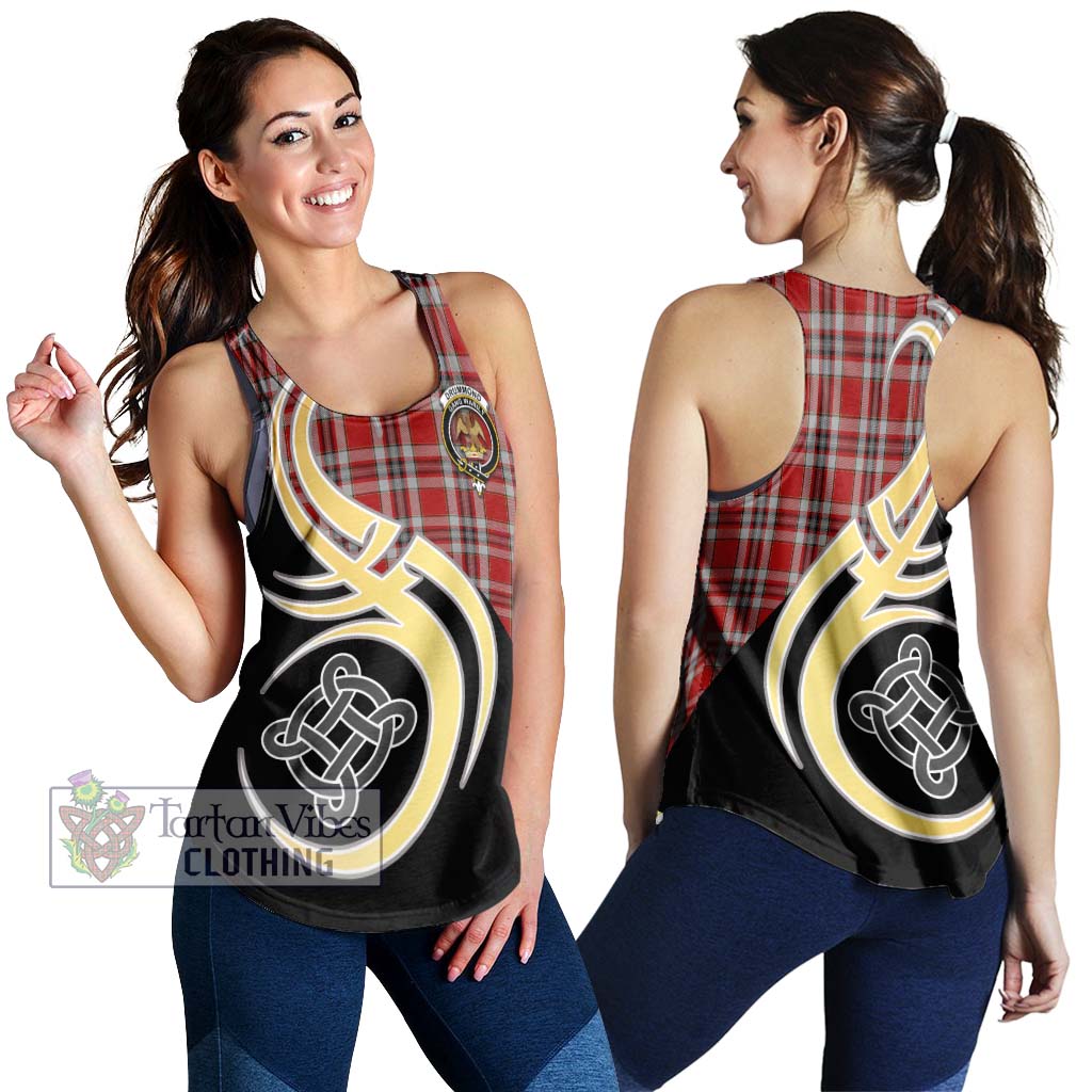 Drummond of Perth Dress Tartan Women's Racerback Tanks with Family Crest and Celtic Symbol Style 4XL - Tartan Vibes Clothing