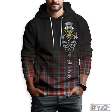 Drummond of Perth Dress Tartan Hoodie Featuring Alba Gu Brath Family Crest Celtic Inspired