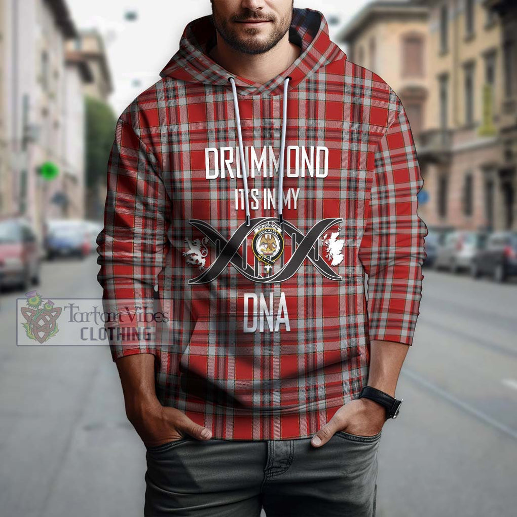 Drummond of Perth Dress Tartan Hoodie with Family Crest DNA In Me Style Pullover Hoodie - Tartanvibesclothing Shop