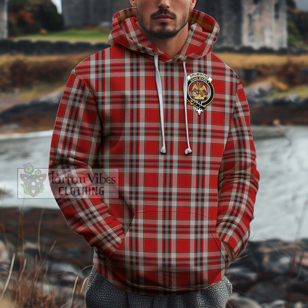 Drummond of Perth Dress Tartan Cotton Hoodie with Family Crest Pullover Hoodie XS - Tartan Vibes Clothing