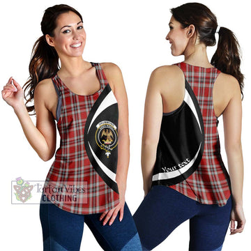 Drummond of Perth Dress Tartan Women's Racerback Tanks with Family Crest Circle Style