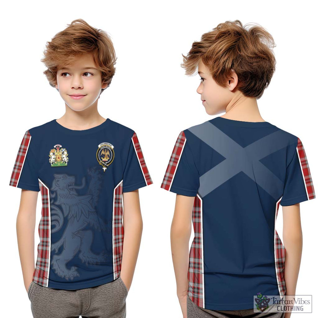 Drummond of Perth Dress Tartan Kid T-Shirt with Family Crest and Lion Rampant Vibes Sport Style Youth XL Size14 - Tartan Vibes Clothing