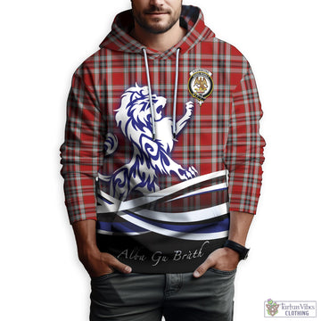 Drummond of Perth Dress Tartan Hoodie with Alba Gu Brath Regal Lion Emblem