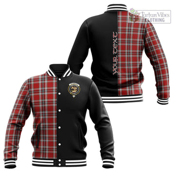 Drummond of Perth Dress Tartan Baseball Jacket with Family Crest and Half Of Me Style