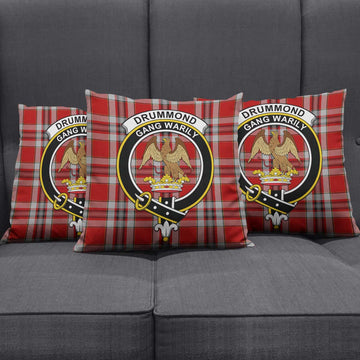 Drummond of Perth Dress Tartan Pillow Cover with Family Crest