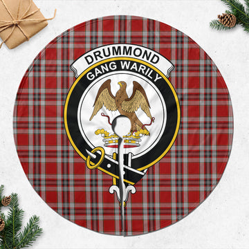 Drummond of Perth Dress Tartan Christmas Tree Skirt with Family Crest