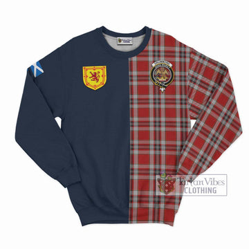 Drummond of Perth Dress Tartan Sweatshirt with Scottish Lion Royal Arm Half Style