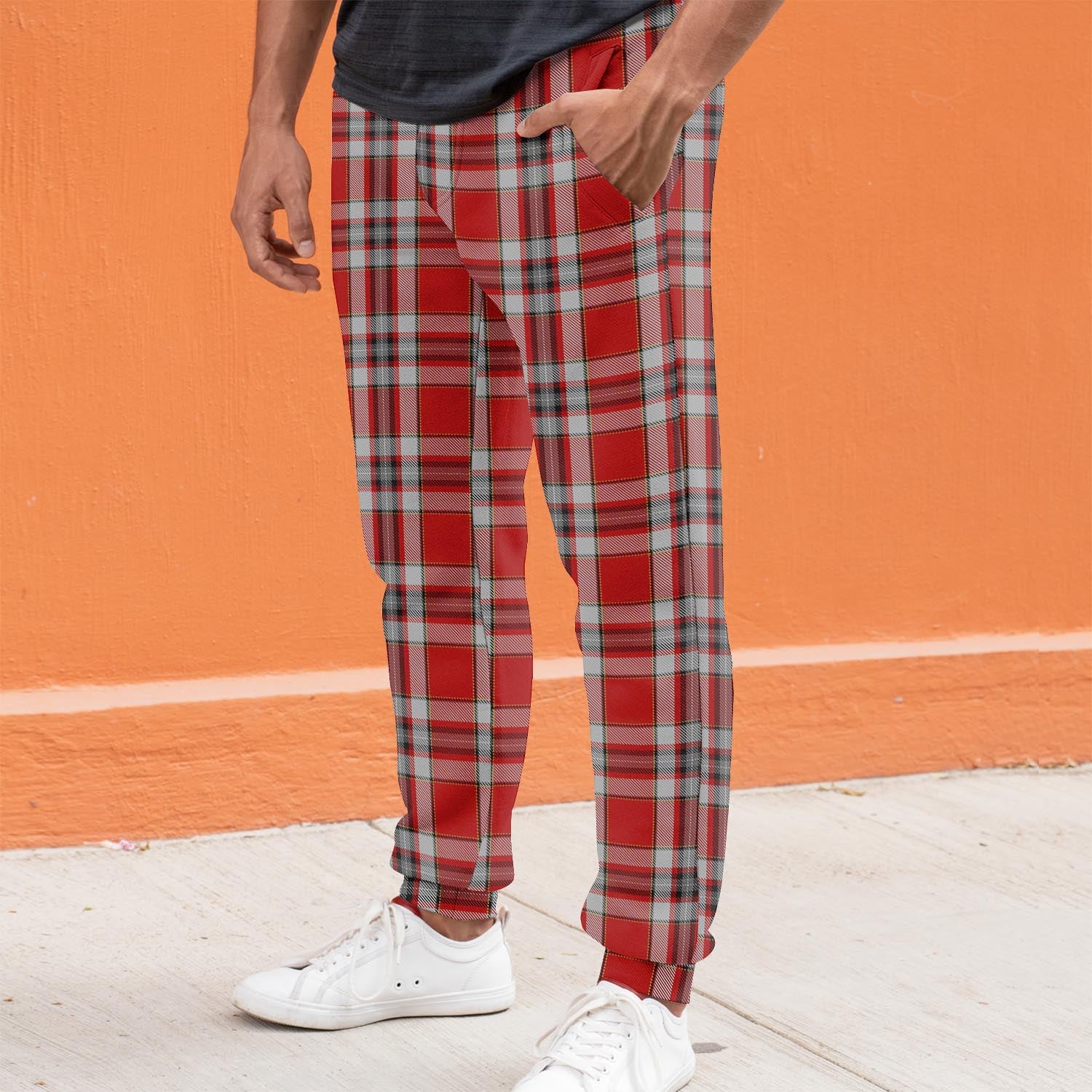 Drummond of Perth Dress Tartan Joggers Pants S - Tartan Vibes Clothing