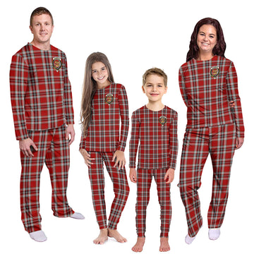 Drummond of Perth Dress Tartan Pajamas Family Set with Family Crest