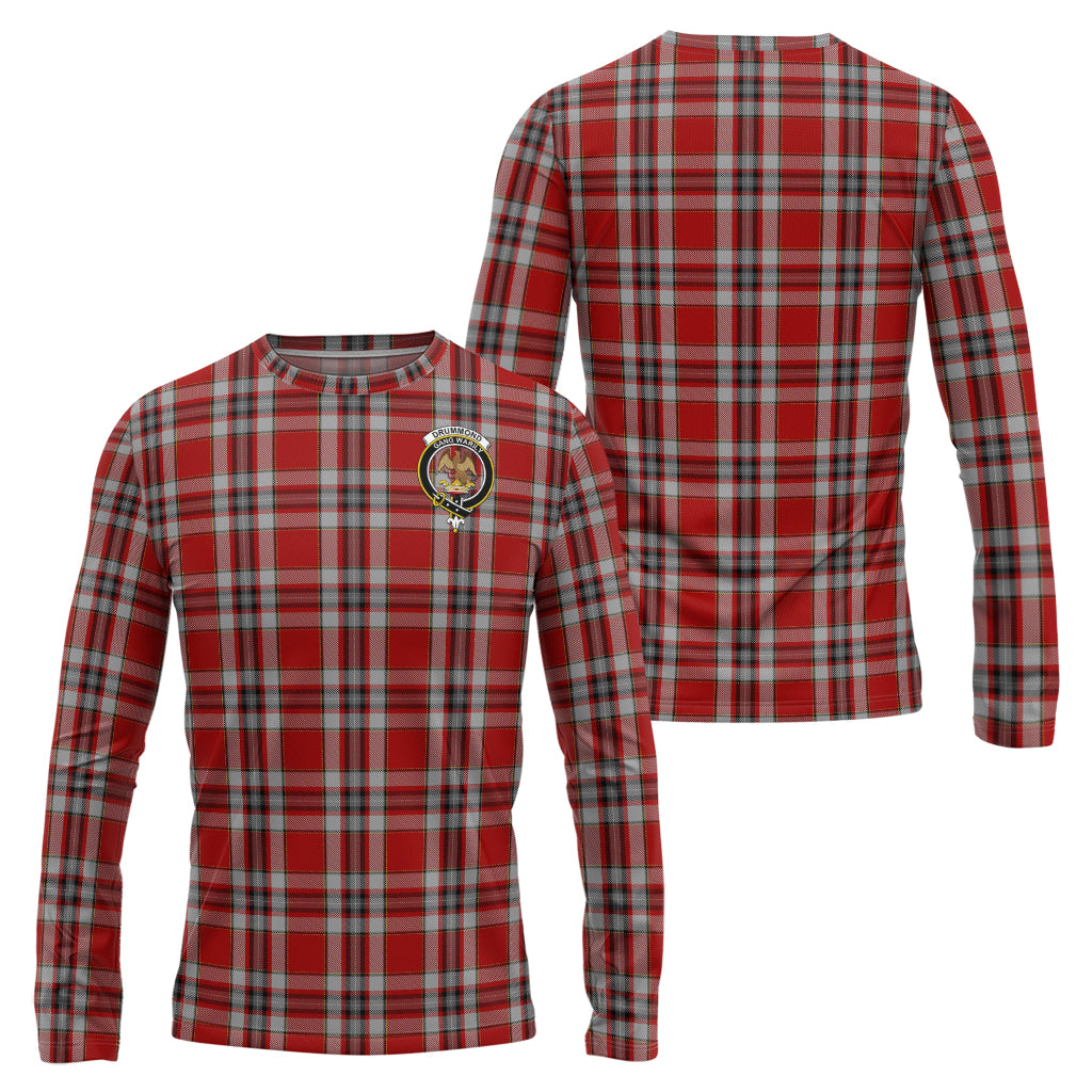 drummond-of-perth-dress-tartan-long-sleeve-t-shirt-with-family-crest