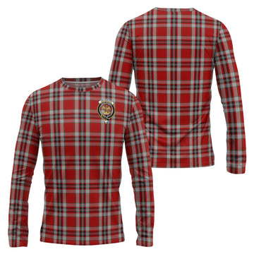 Drummond of Perth Dress Tartan Long Sleeve T-Shirt with Family Crest