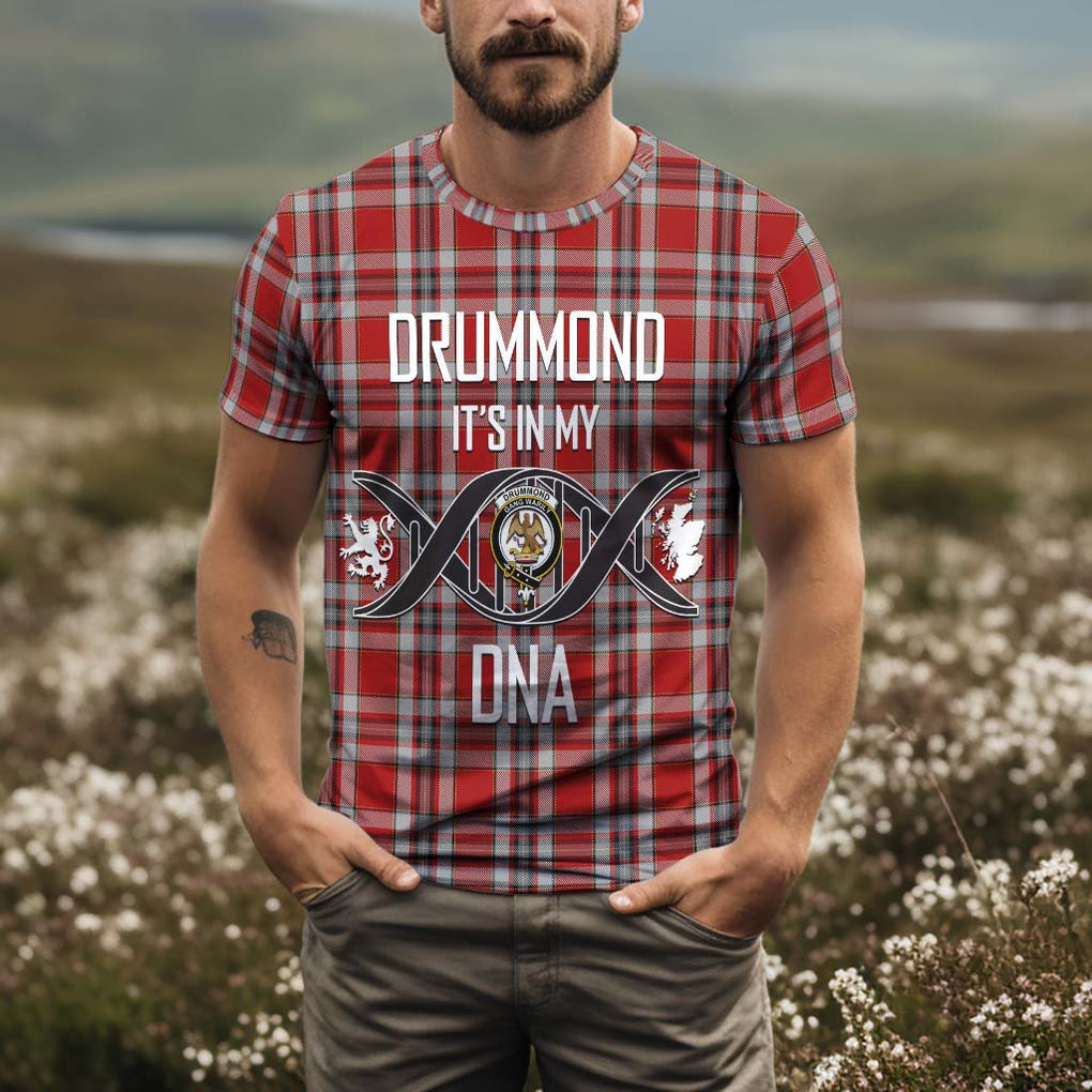 Drummond of Perth Dress Tartan T-Shirt with Family Crest DNA In Me Style Kid's Shirt - Tartan Vibes Clothing