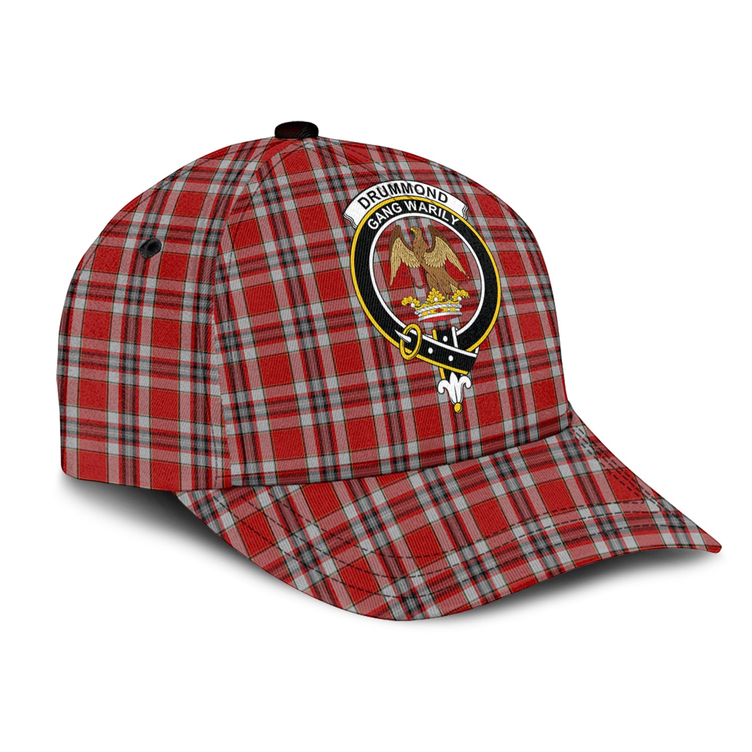 Drummond of Perth Dress Tartan Classic Cap with Family Crest - Tartan Vibes Clothing