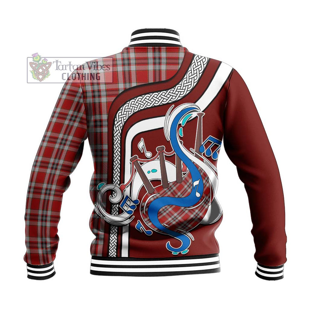 Tartan Vibes Clothing Drummond of Perth Dress Tartan Baseball Jacket with Epic Bagpipe Style