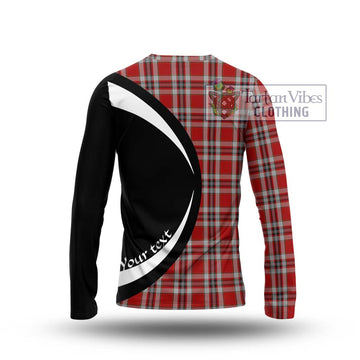 Drummond of Perth Dress Tartan Long Sleeve T-Shirt with Family Crest Circle Style