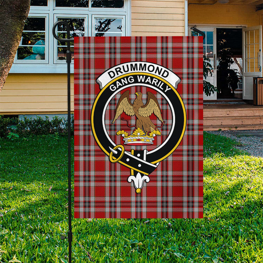 Drummond of Perth Dress Tartan Flag with Family Crest - Tartan Vibes Clothing