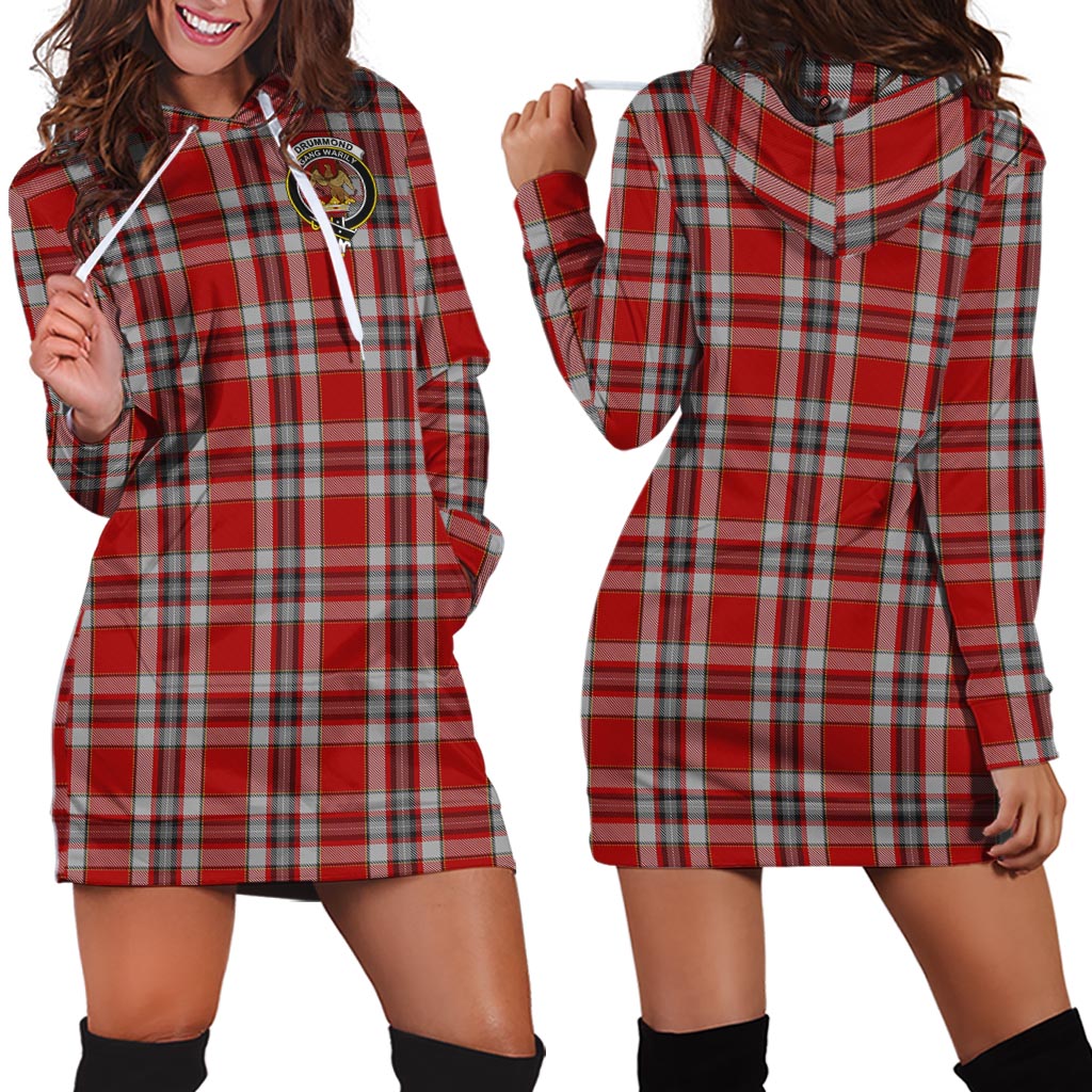 Drummond of Perth Dress Tartan Hoodie Dress with Family Crest - Tartan Vibes Clothing