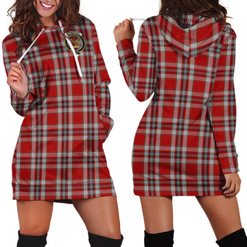 Drummond of Perth Dress Tartan Hoodie Dress with Family Crest