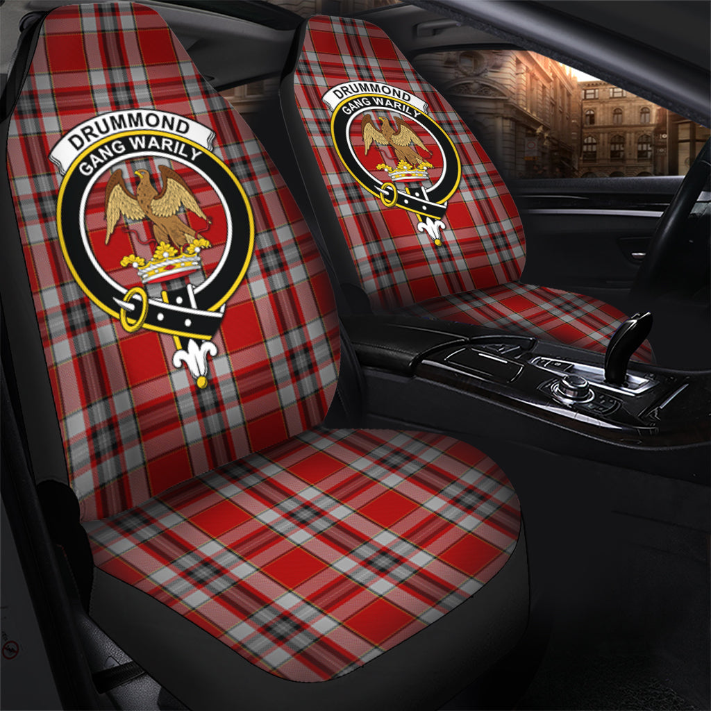 Drummond of Perth Dress Tartan Car Seat Cover with Family Crest - Tartanvibesclothing