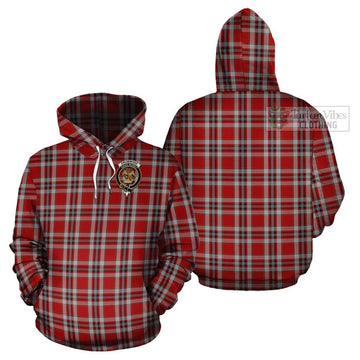 Drummond of Perth Dress Tartan Cotton Hoodie with Family Crest