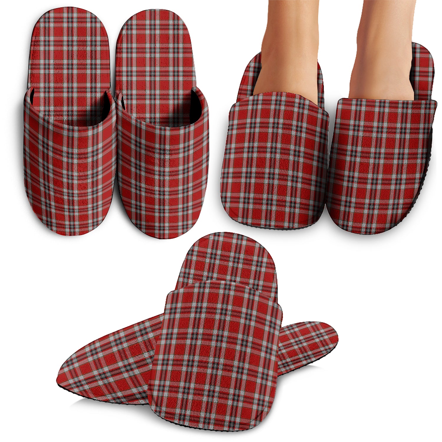 Drummond of Perth Dress Tartan Home Slippers - Tartanvibesclothing