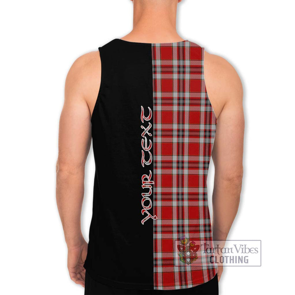 Drummond of Perth Dress Tartan Men's Tank Top with Family Crest and Half Of Me Style - Tartanvibesclothing Shop