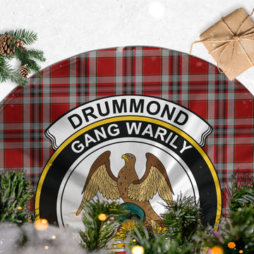 Drummond of Perth Dress Tartan Christmas Tree Skirt with Family Crest