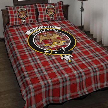 Drummond of Perth Dress Tartan Quilt Bed Set with Family Crest