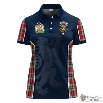 Drummond of Perth Dress Tartan Women's Polo Shirt with Family Crest and Lion Rampant Vibes Sport Style