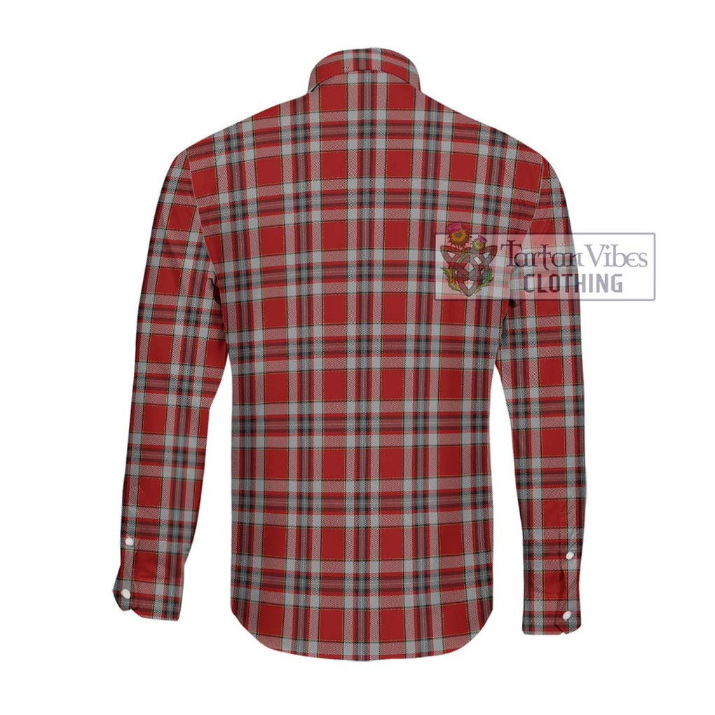 Drummond of Perth Dress Tartan Long Sleeve Button Shirt with Family Crest DNA In Me Style - Tartanvibesclothing Shop