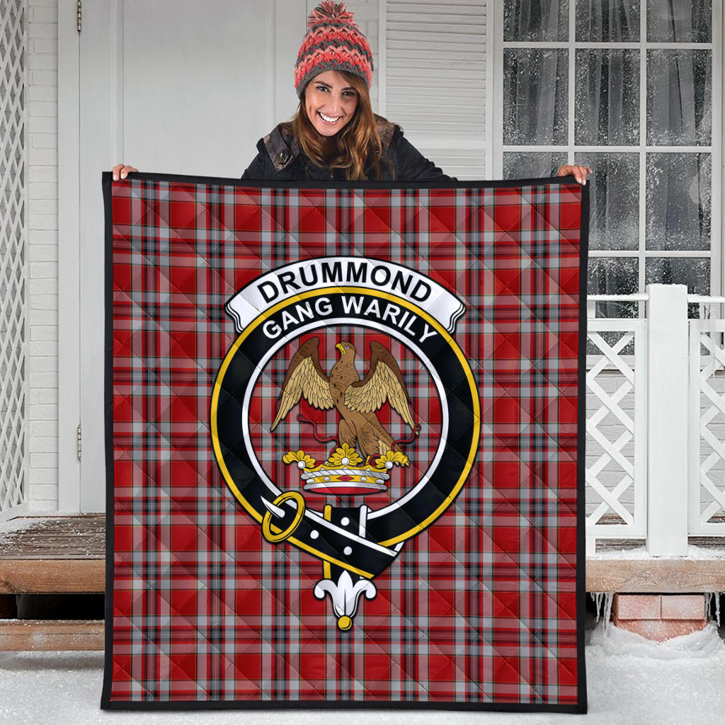 drummond-of-perth-dress-tartan-quilt-with-family-crest