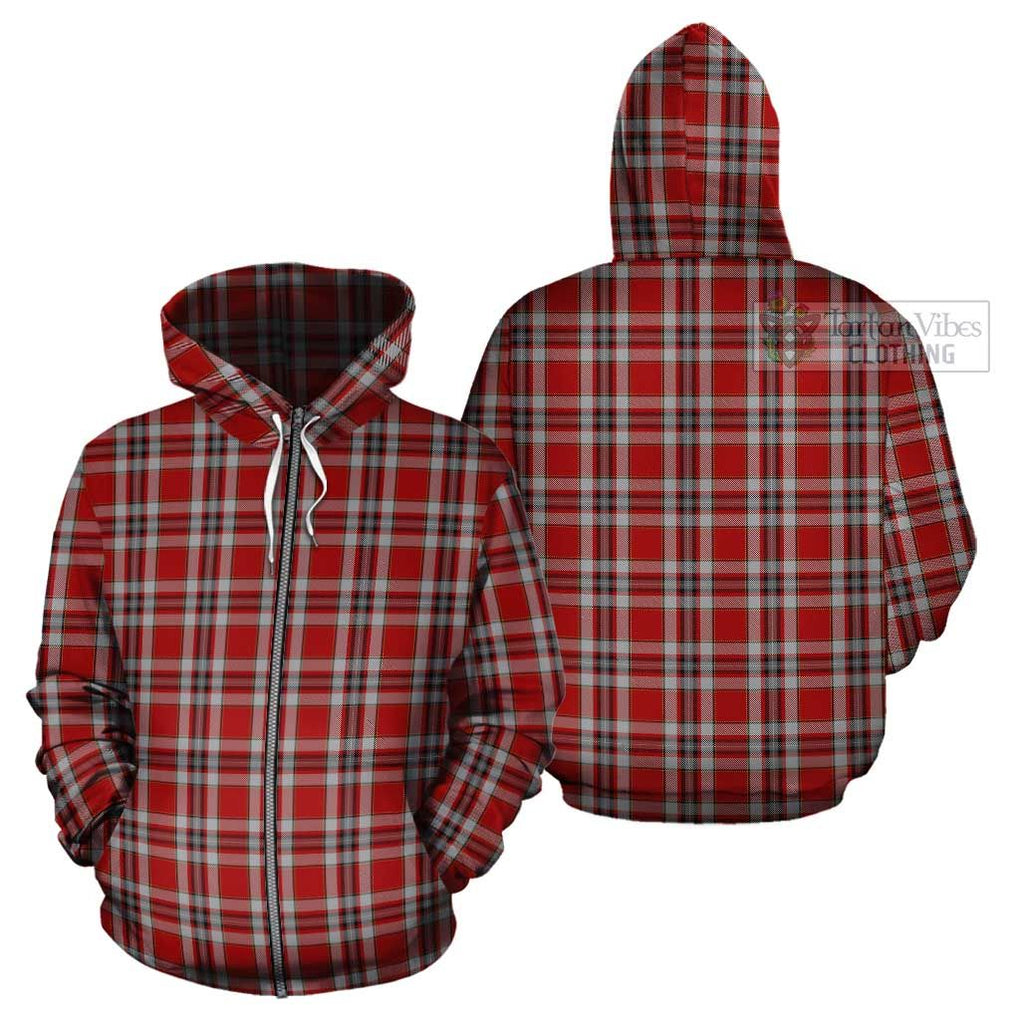 Drummond of Perth Dress Tartan Cotton Hoodie Zip Hoodie - Tartan Vibes Clothing