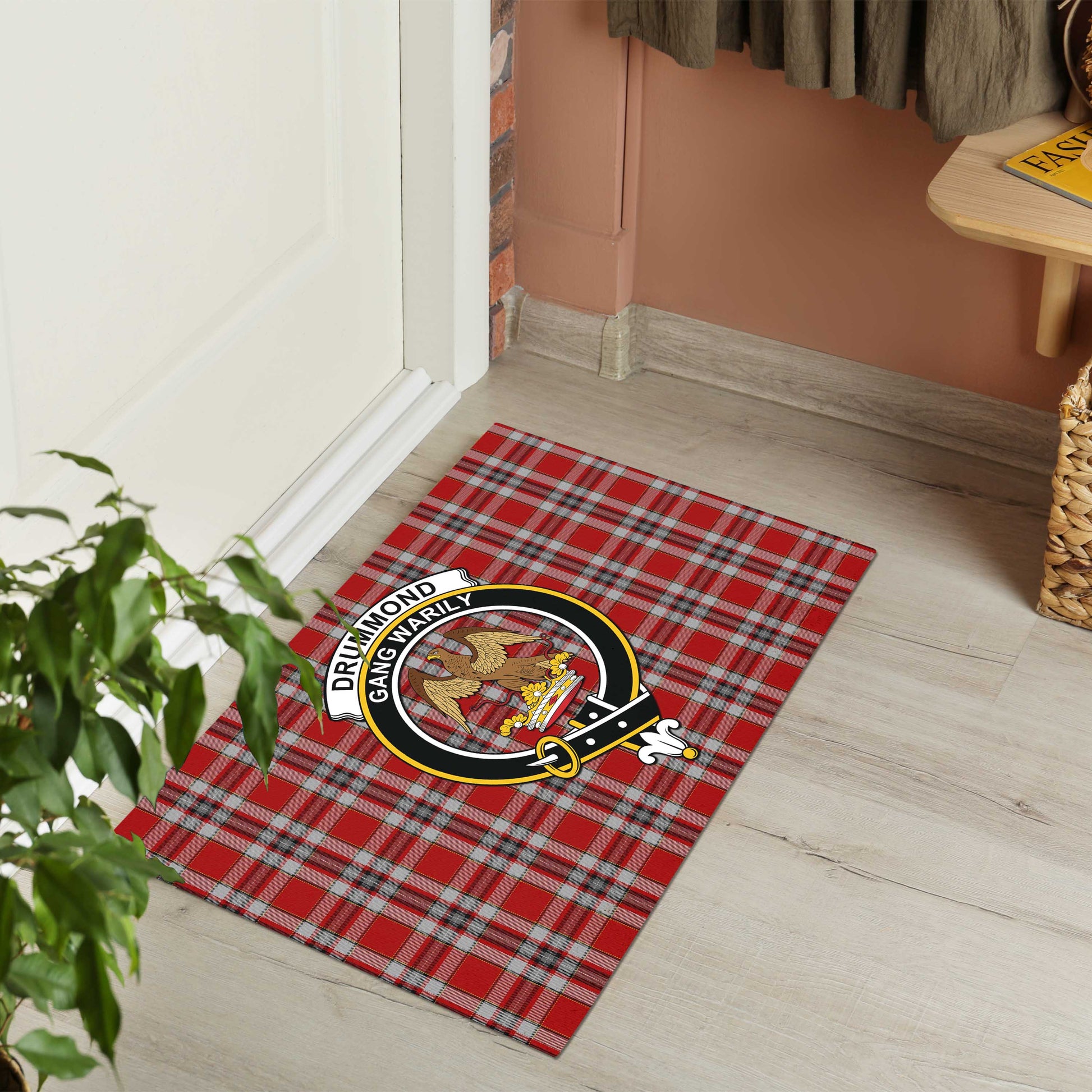 Drummond of Perth Dress Tartan Door Mat with Family Crest - Tartanvibesclothing