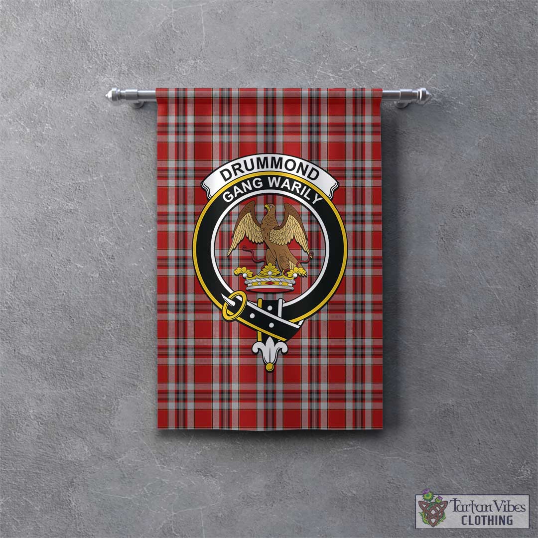 Tartan Vibes Clothing Drummond of Perth Dress Tartan Gonfalon, Tartan Banner with Family Crest