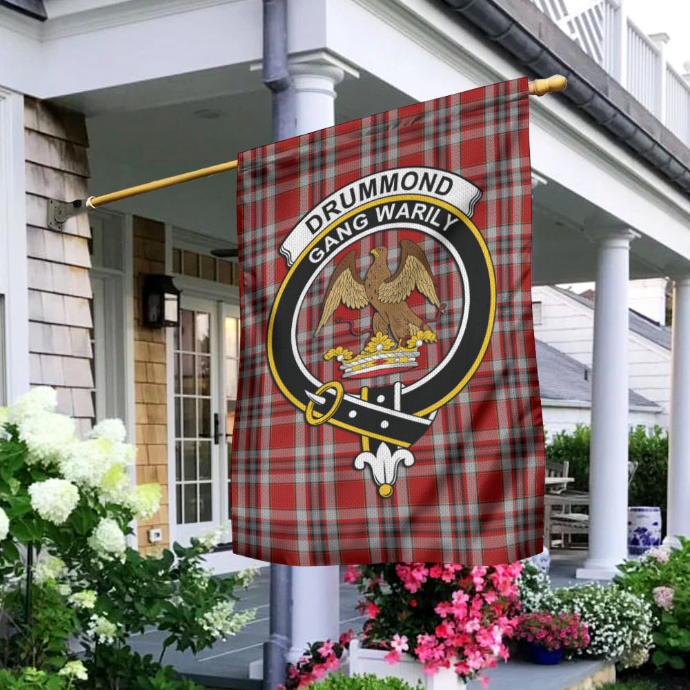 Drummond of Perth Dress Tartan Flag with Family Crest - Tartan Vibes Clothing