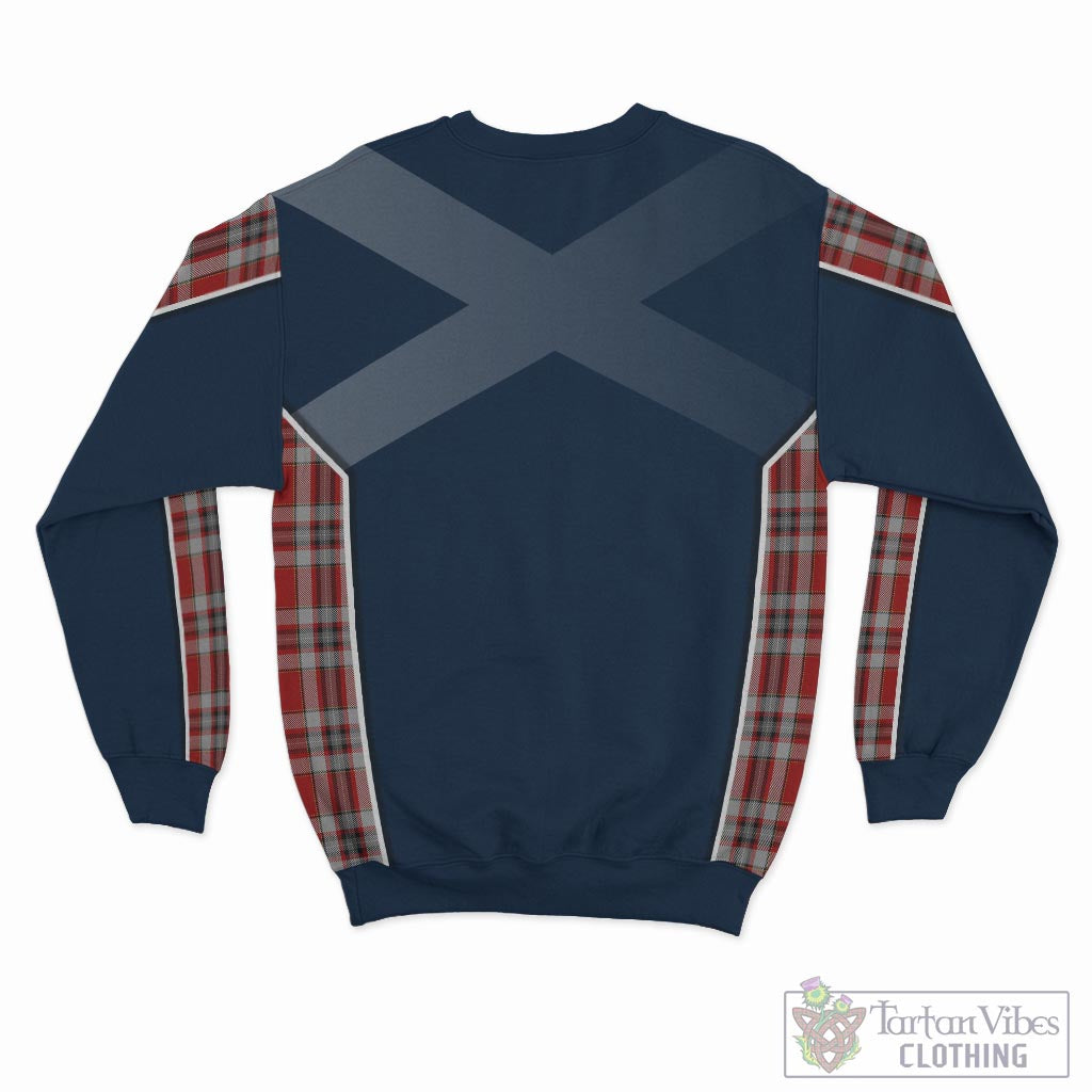 Tartan Vibes Clothing Drummond of Perth Dress Tartan Sweater with Family Crest and Lion Rampant Vibes Sport Style