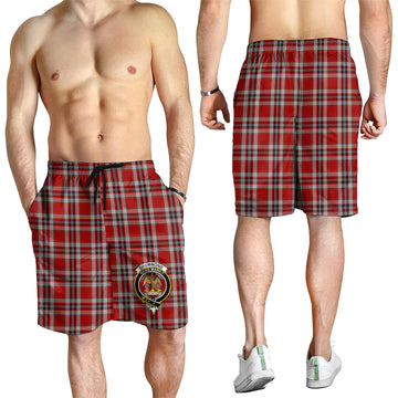 Drummond of Perth Dress Tartan Mens Shorts with Family Crest