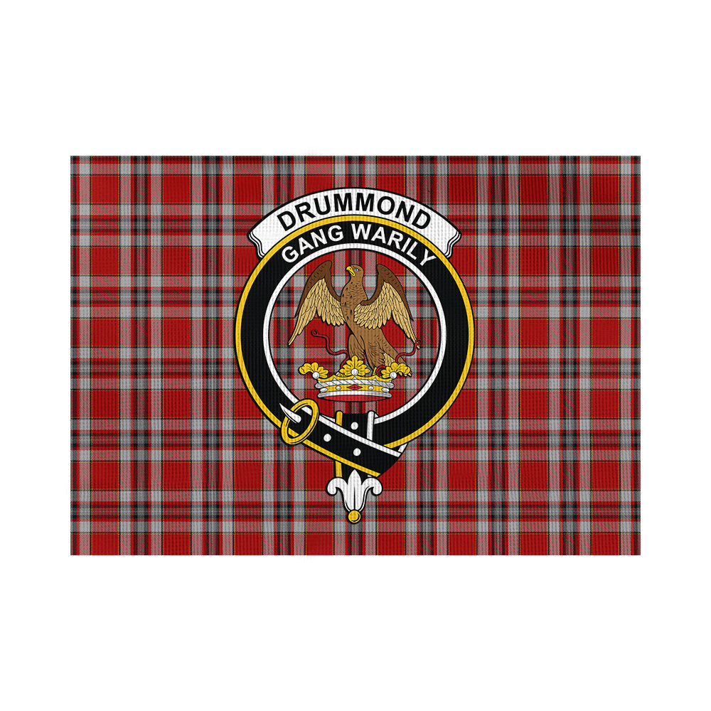 Drummond of Perth Dress Tartan Flag with Family Crest - Tartan Vibes Clothing