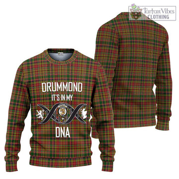 Drummond of Strathallan Tartan Ugly Sweater with Family Crest DNA In Me Style