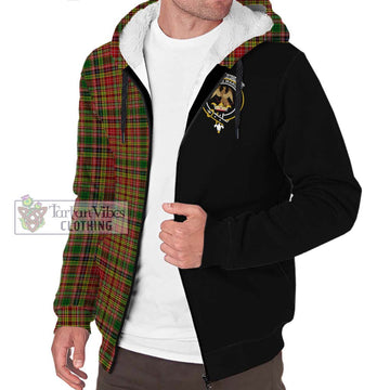 Drummond of Strathallan Tartan Sherpa Hoodie with Family Crest and Half Of Me Style