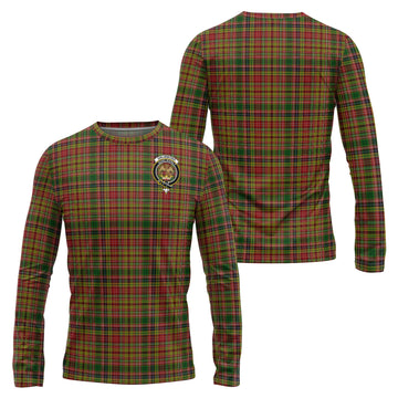 Drummond of Strathallan Tartan Long Sleeve T-Shirt with Family Crest