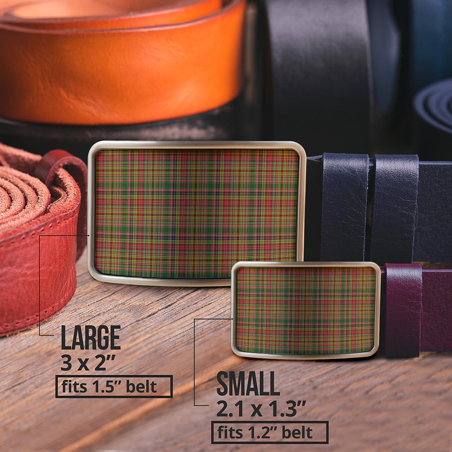 Drummond of Strathallan Tartan Belt Buckles - Tartan Vibes Clothing