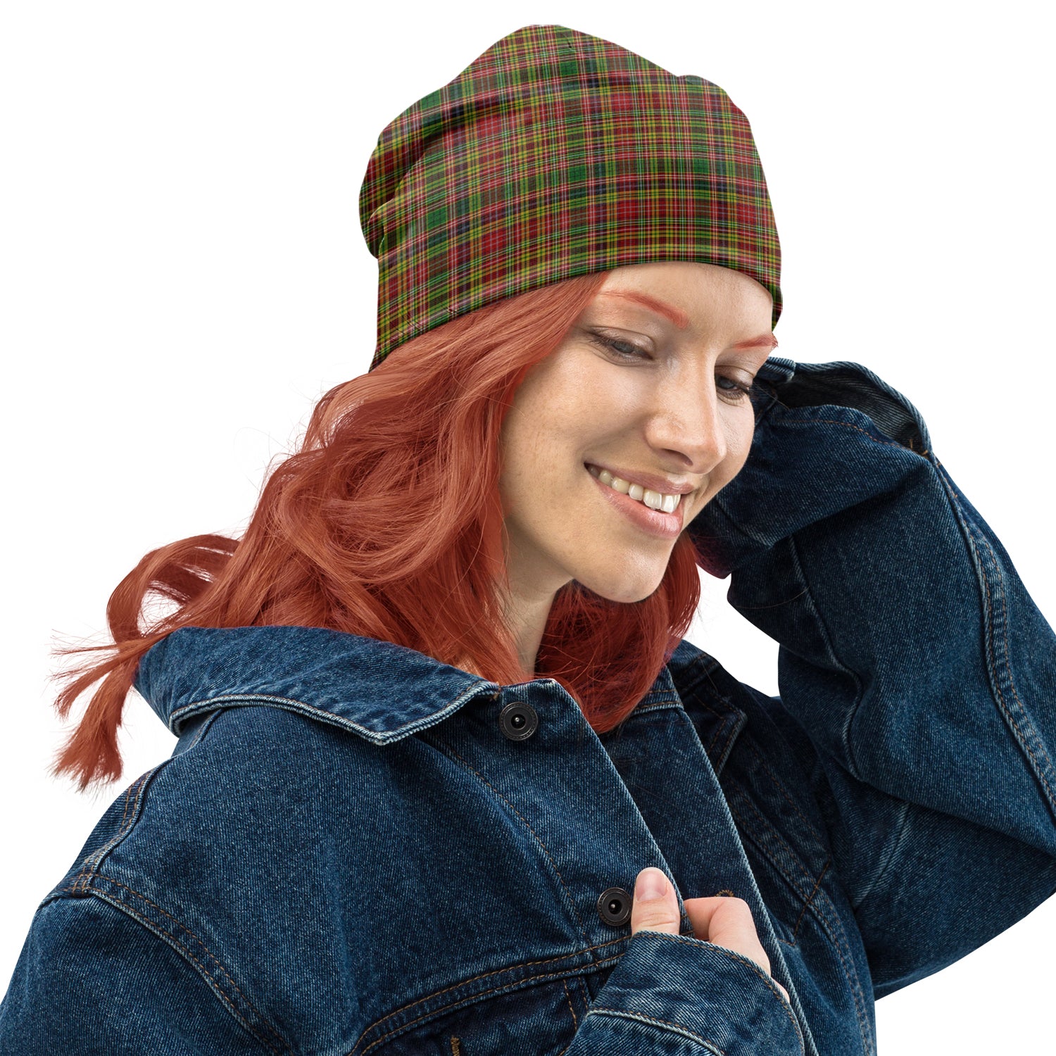 Drummond of Strathallan Tartan Beanies Hat One Size 10.5*10.2 inches - Tartan Vibes Clothing